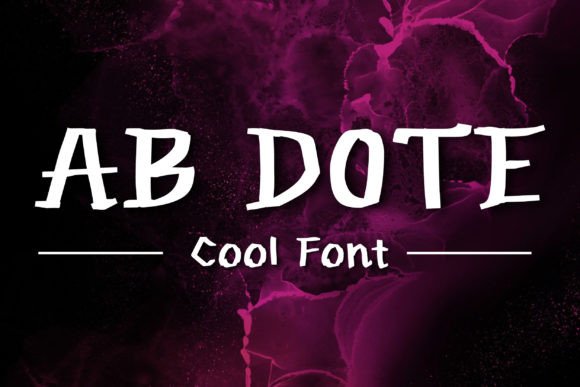 Ab Dote: A Modern Font for Polished Branding