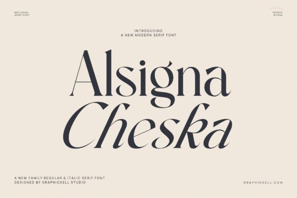 Alsgina Cheska: A Serif Font with a Story to Tell