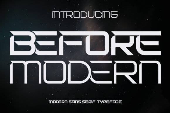 Before Modern Font for Professional Branding
