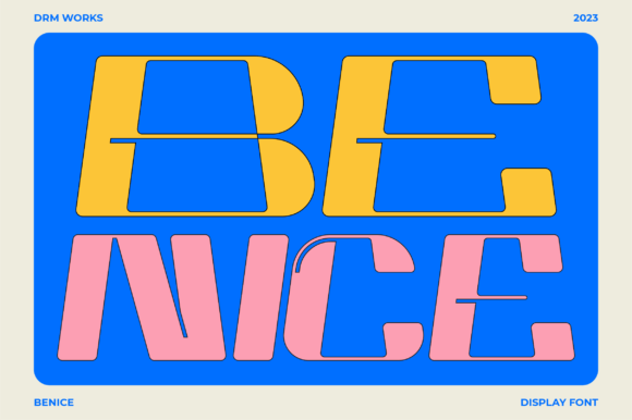 Benice: A Bold Display Font for Modern Web Design