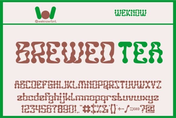 Brewed Tea Font for Bold Branding