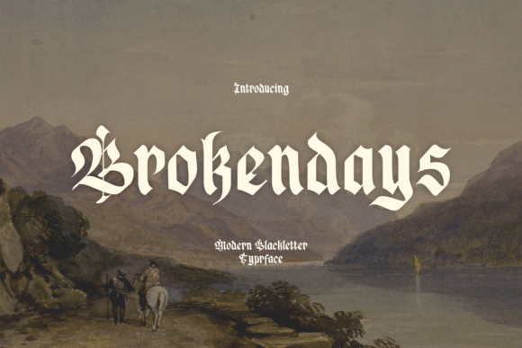 Brokendays Font for Handmade Creations