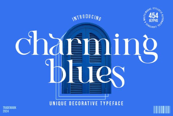 Charming Blues: A Luxurious Serif for Handmade Creations