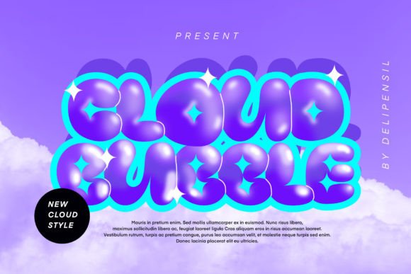 Cloud Bubble: A Playful Font for Creative Projects