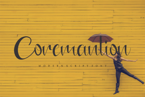 Coremantion: A Modern Script Font for Digital Creatives