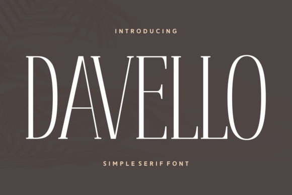 Davello Serif Font for Modern Campaigns