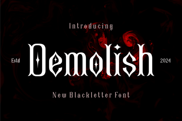 Demolish Font: A Bold Blackletter for Digital Branding
