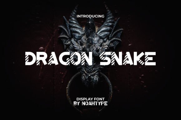 Dragon Snake Font for Handmade Creations