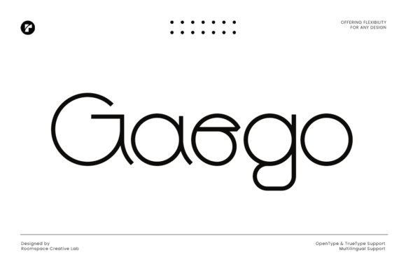 Gaego Font for Modern Editorial Design