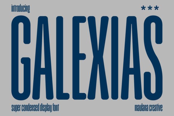Galexias Sans Serif Font for Modern Web Design
