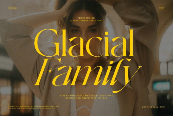 Glacial Family: A Serif Font for Editorial Excellence