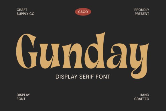 Gunday Serif Font for Editorial Design