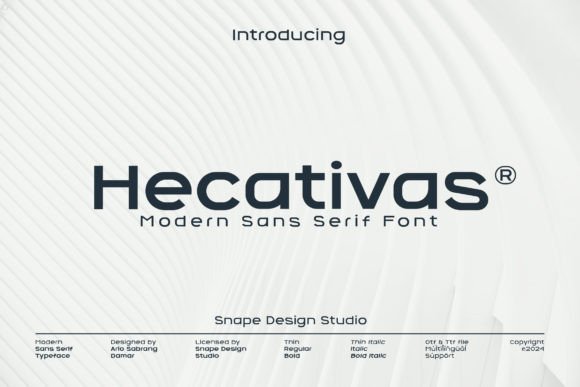 Hecativas Sans Serif Font for Modern Web Design