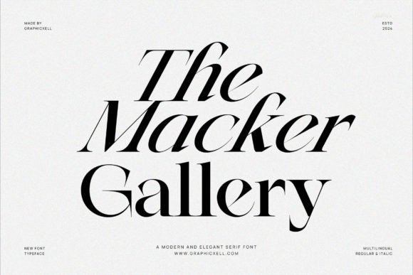 Macker Gallery Font for Modern Branding