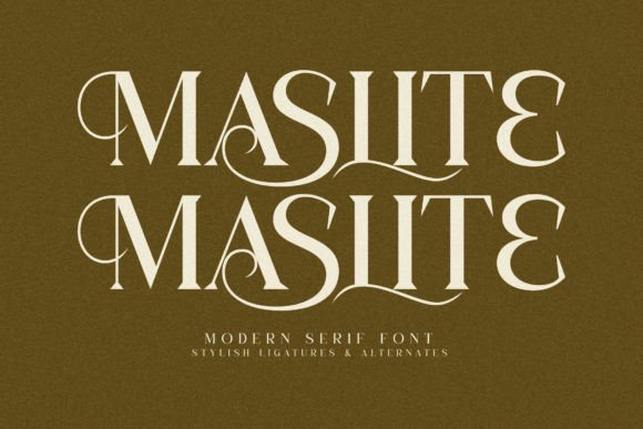 Maslite: A Stylish Serif Font for Modern Campaigns