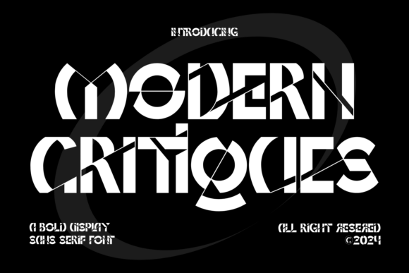 Modern Critiques: A Versatile Sans Serif Font for Editorial Design