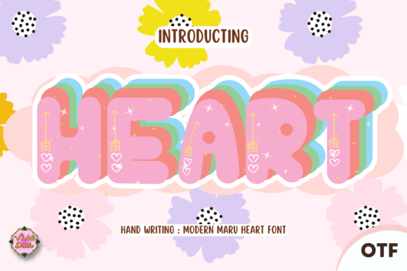Modern Maru Heart: A Typography Powerhouse for Love-Themed Campaigns
