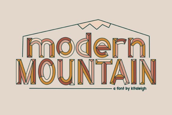 Modern Mountain: A Bold Font for Editorial Design