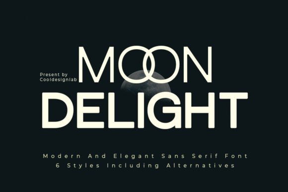 Moon Delight: A Modern Sans Serif Font for Polished Branding