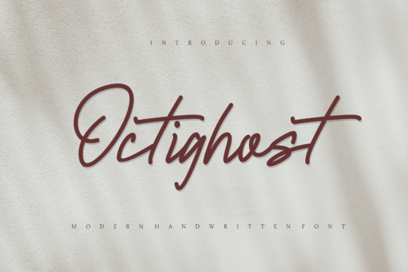 Octighost: A Modern Script Font for Professional Branding