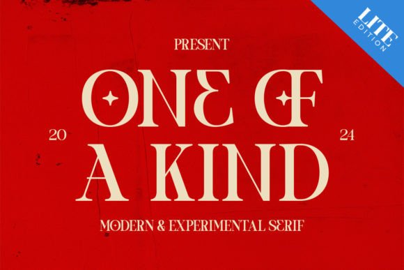 One of a Kind Serif Font for Handmade Creations