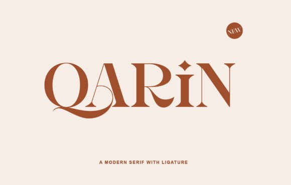 Qarin: A Serif Font for Modern Branding and Digital Design