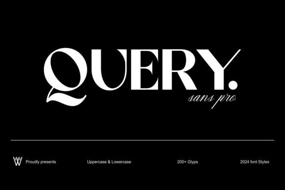 Query Font: A Graceful Sans Serif for Modern Branding