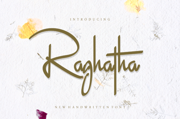 Raghatha: A Modern Handwritten Font for Editorial Design