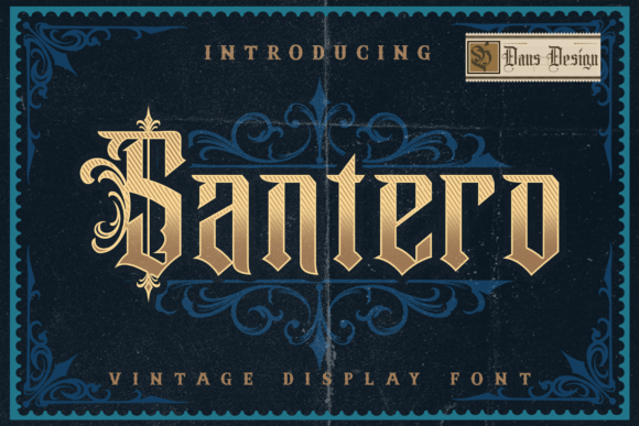 Santero Modern: A Bold Blackletter Font for Branding Projects