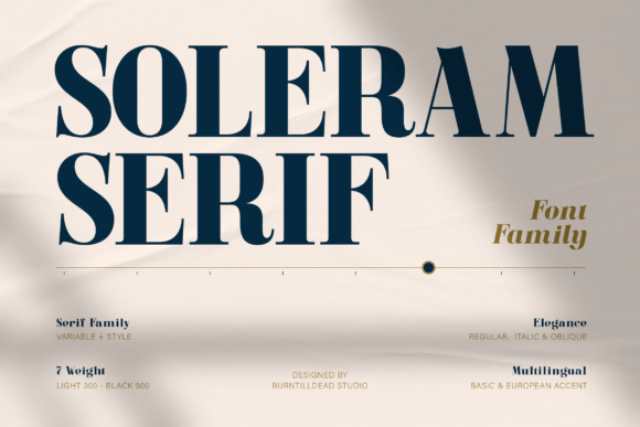 Soleram: A Modern Serif Font for Web Design