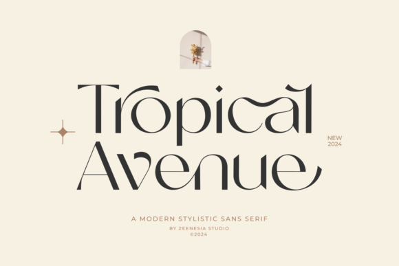 Tropical Avenue Font for Modern Web Design